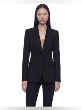 Gucci Tailored Black Blazer Classic double-Button Jacket 38 sleek preppy luxury